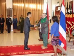 Prezidente Repúblika Simu Karta Kredensial Husi Embaixador Tailândia